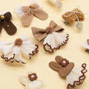 BowGlam™ 50-Pack Lace Ball Bowknot Dog Hair Clips – Cute Grooming Accessories for Small Dogs