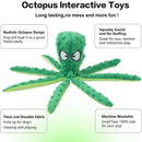 OctoSqueeze™ No-Stuffing Crinkle Octopus Dog Toy – Squeaky Plush for Puppy Teething & Interactive Play