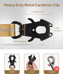 Tactical Shock-Absorbing Bungee Leash: Heavy-Duty Reflective Lead with Integrated Car Seatbelt