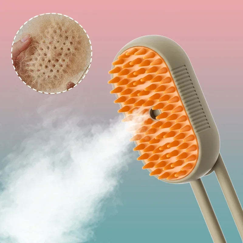 SteamGroom™ 3-in-1 Steam Pet Grooming Brush