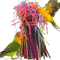 ForageFun™ Natural Parrot Foraging & Shredding Toy – Woven Rattan Chew Toy for Small & Medium Birds