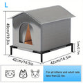 Guardian-Shelter™ Waterproof Outdoor Cat House: Insulated Winter Nest for Cats & Small Dogs