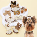 BowGlam™ 50-Pack Lace Ball Bowknot Dog Hair Clips – Cute Grooming Accessories for Small Dogs