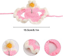 FloralCrown™ Knitted Flower Cat Hat