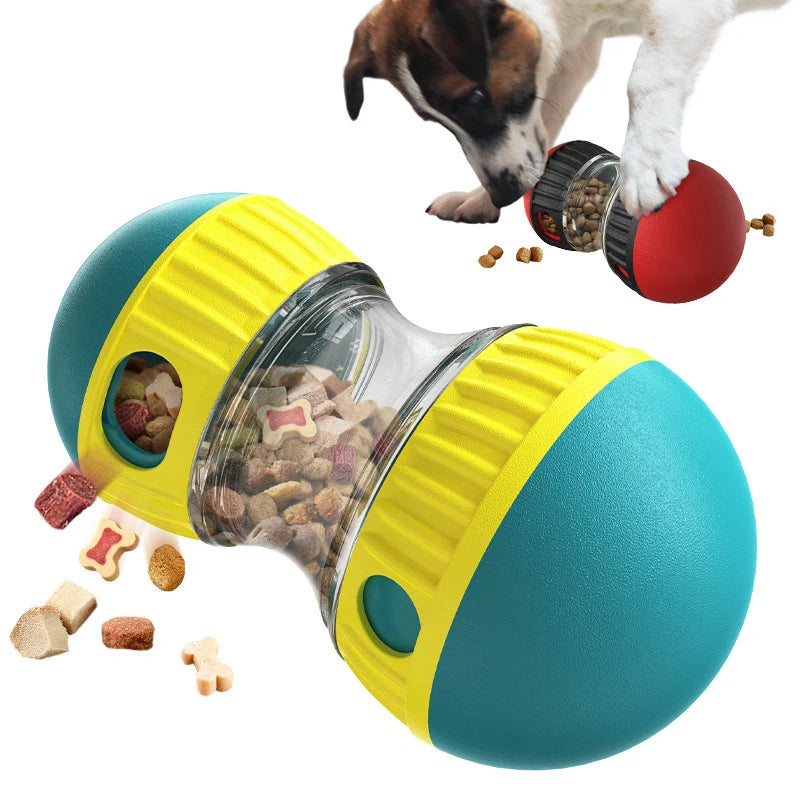 RollIQ™ Elliptical Track Rolling Ball Dog Toy – Intelligence-Building Leaky Food Interactive Toy