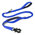 Tactical Shock-Absorbing Bungee Leash: Heavy-Duty Reflective Lead with Integrated Car Seatbelt