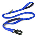 Tactical Shock-Absorbing Bungee Leash: Heavy-Duty Reflective Lead with Integrated Car Seatbelt