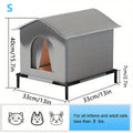 Guardian-Shelter™ Waterproof Outdoor Cat House: Insulated Winter Nest for Cats & Small Dogs