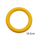Aero-Grip™ Hybrid Dog Frisbee: Shock-Absorbent Rubber & Dental Rope Ring